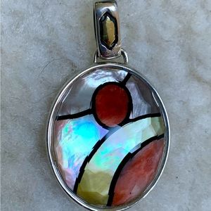 Ashe-Grossbardt Silver/Gold/Inlay Pendant